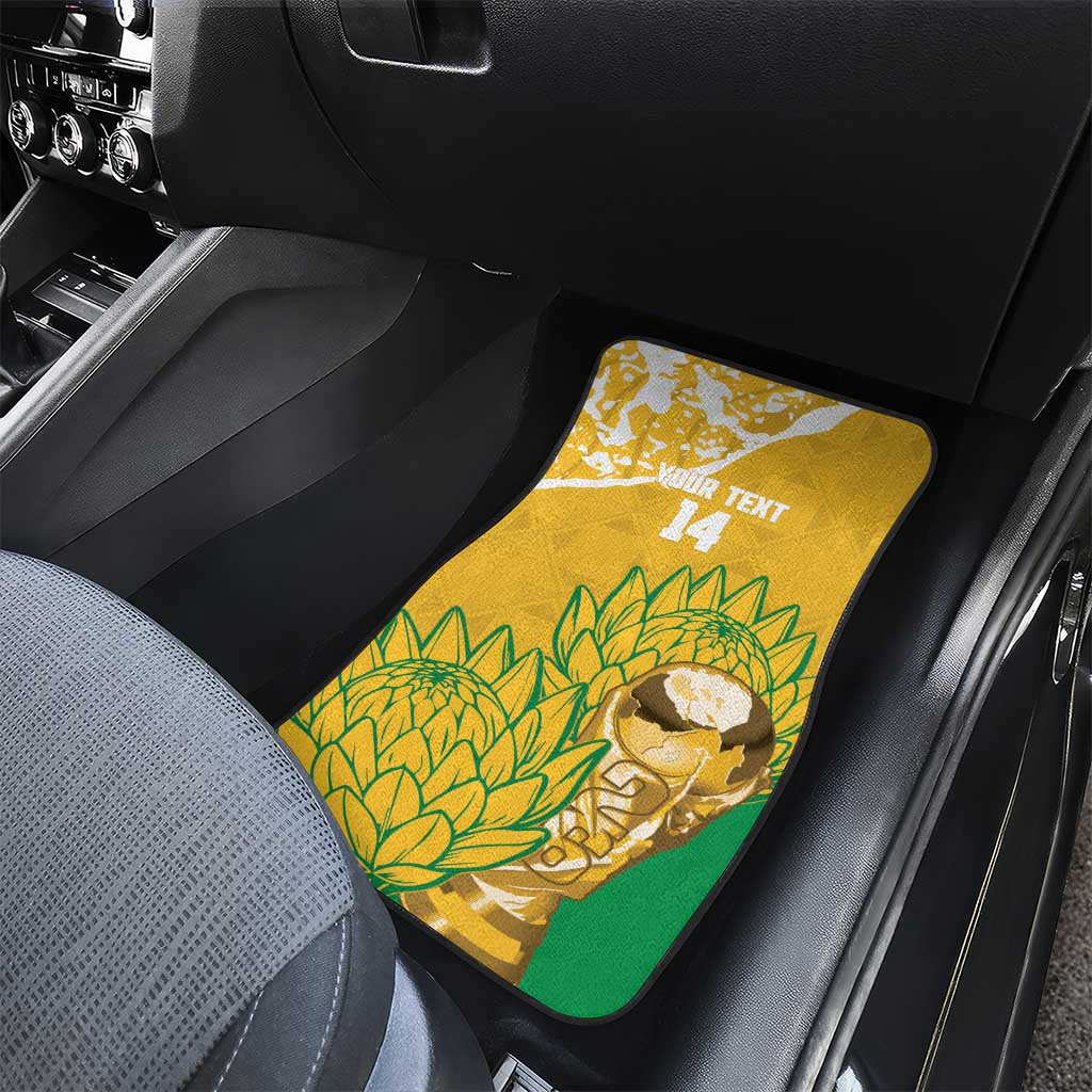 Custom South Africa Soccer Car Mats 2026 Bafana Bafana Go Boys Protea - Wonder Print Shop