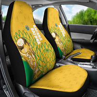 South Africa Soccer Car Seat Cover 2026 Bafana Bafana Go Boys Protea - Wonder Print Shop