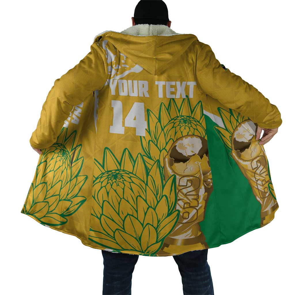 Custom South Africa Soccer Cloak 2026 Bafana Bafana Go Boys Protea - Wonder Print Shop