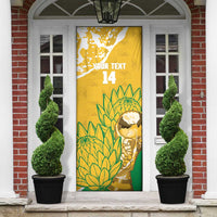 Custom South Africa Soccer Door Cover 2026 Bafana Bafana Go Boys Protea - Wonder Print Shop