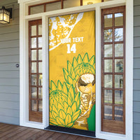 Custom South Africa Soccer Door Cover 2026 Bafana Bafana Go Boys Protea - Wonder Print Shop