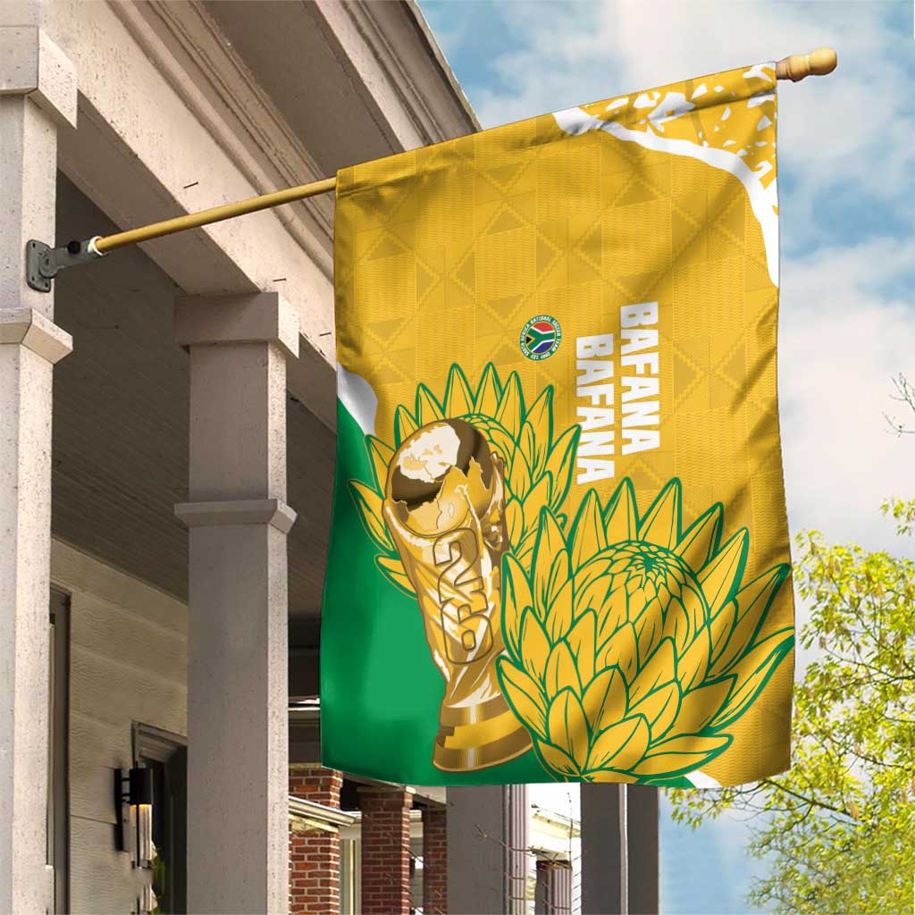 South Africa Soccer Garden Flag 2026 Bafana Bafana Go Boys Protea - Wonder Print Shop