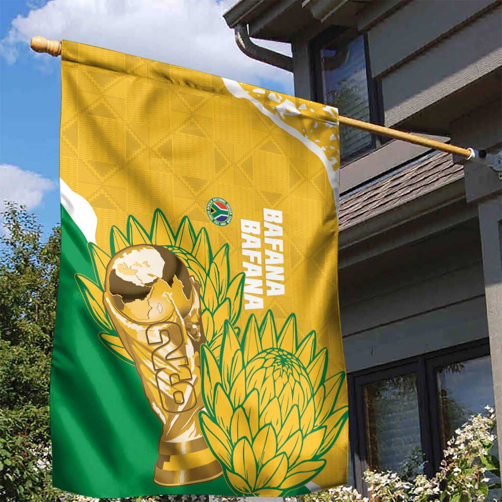 South Africa Soccer Garden Flag 2026 Bafana Bafana Go Boys Protea - Wonder Print Shop