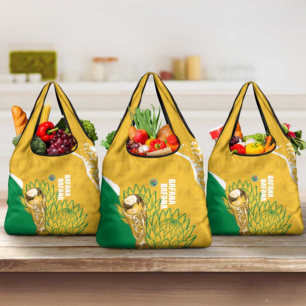 South Africa Soccer Grocery Bag 2026 Bafana Bafana Go Boys Protea - Wonder Print Shop