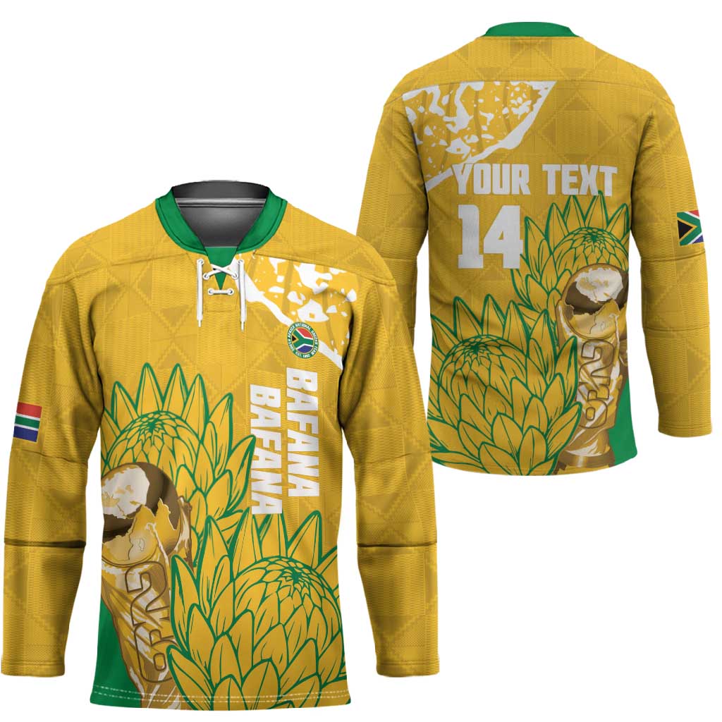 Custom South Africa Soccer Hockey Jersey 2026 Bafana Bafana Go Boys Protea - Wonder Print Shop