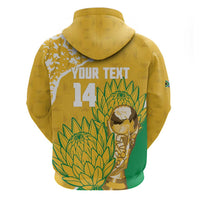 Custom South Africa Soccer Hoodie 2026 Bafana Bafana Go Boys Protea - Wonder Print Shop