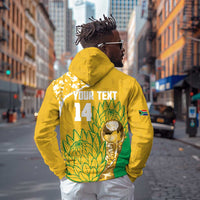 Custom South Africa Soccer Hoodie 2026 Bafana Bafana Go Boys Protea - Wonder Print Shop