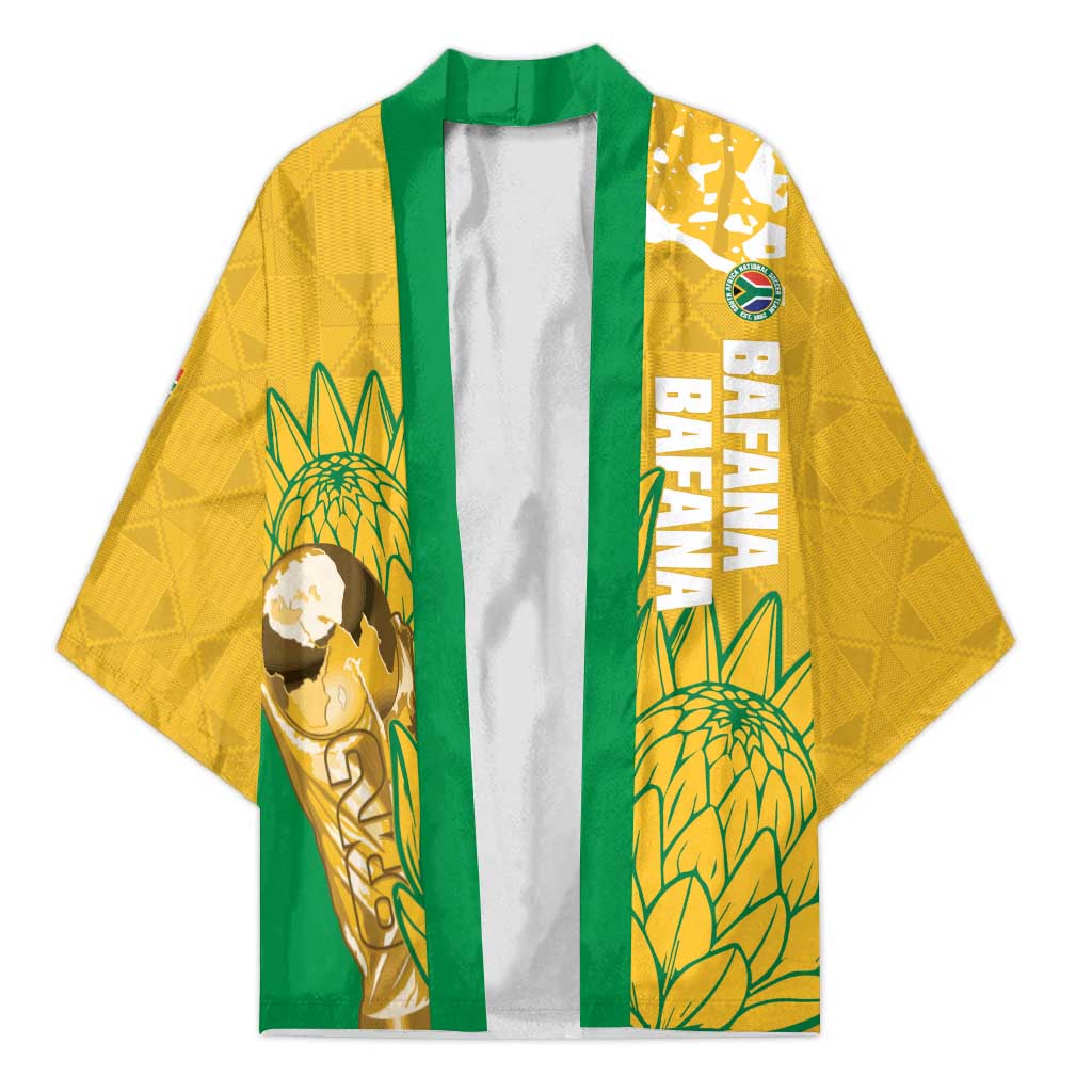 Custom South Africa Soccer Kimono 2026 Bafana Bafana Go Boys Protea - Wonder Print Shop