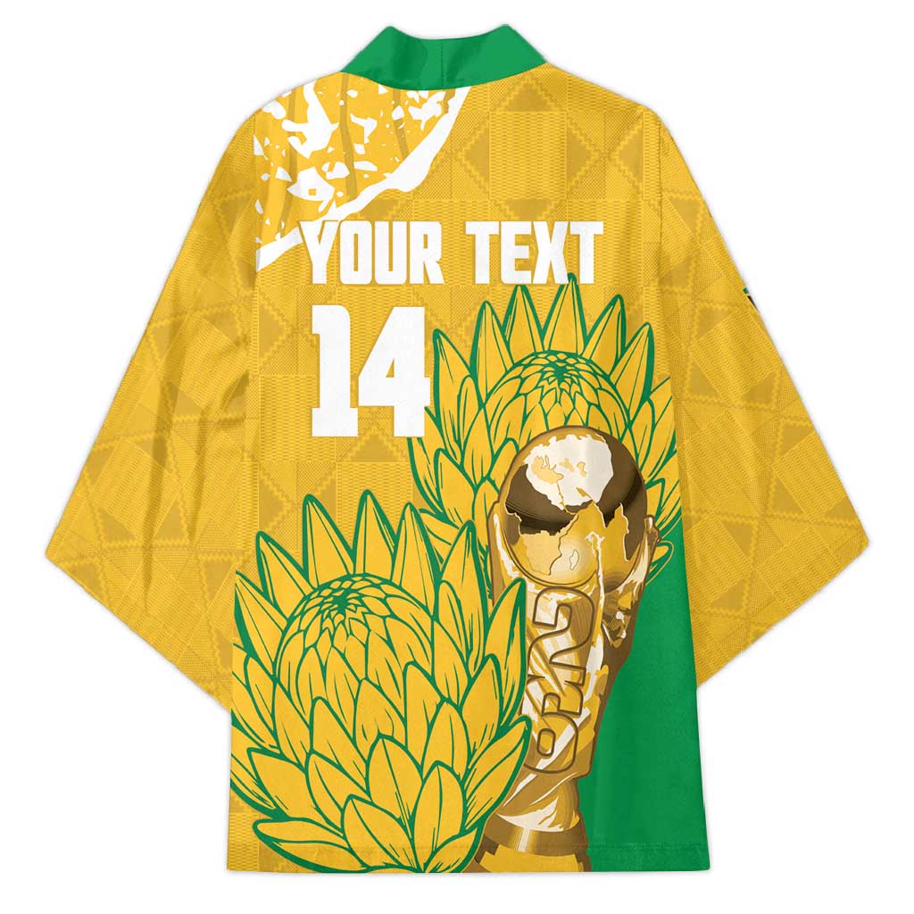 Custom South Africa Soccer Kimono 2026 Bafana Bafana Go Boys Protea - Wonder Print Shop