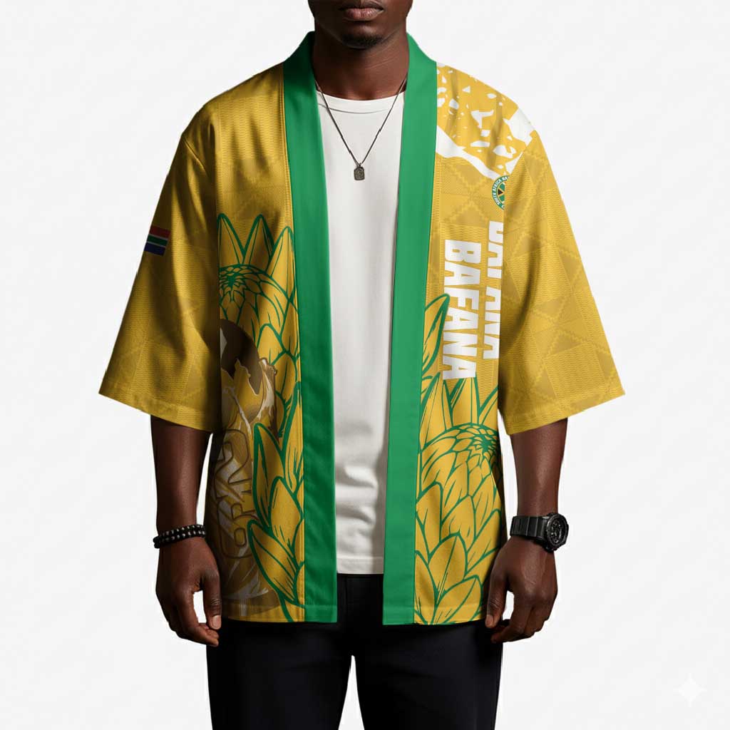 Custom South Africa Soccer Kimono 2026 Bafana Bafana Go Boys Protea - Wonder Print Shop
