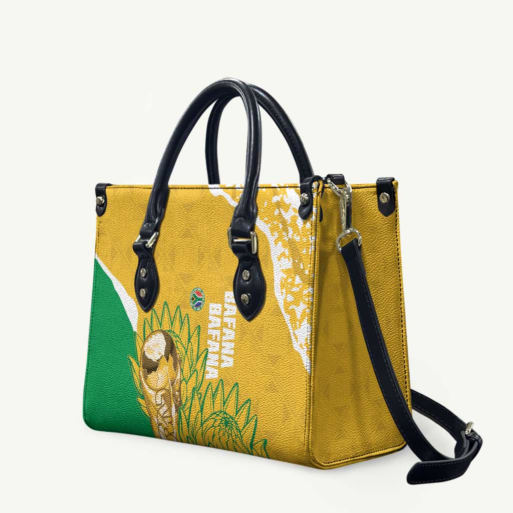 South Africa Soccer Leather Bag 2026 Bafana Bafana Go Boys Protea - Wonder Print Shop