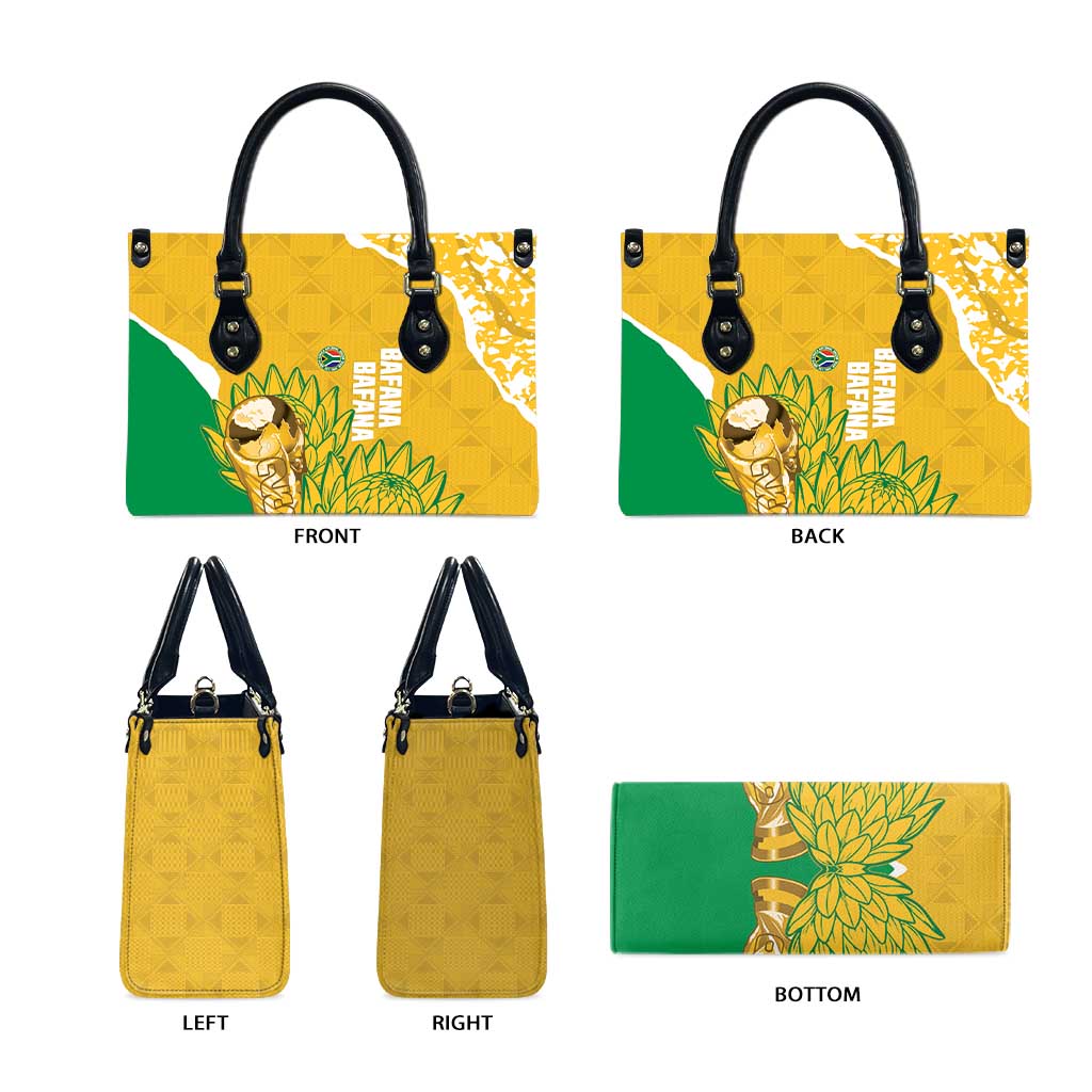 South Africa Soccer Leather Bag 2026 Bafana Bafana Go Boys Protea - Wonder Print Shop