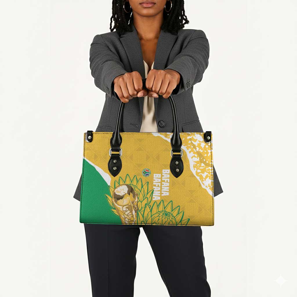 South Africa Soccer Leather Bag 2026 Bafana Bafana Go Boys Protea - Wonder Print Shop
