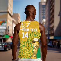 Custom South Africa Soccer Men Tank Top 2026 Bafana Bafana Go Boys Protea - Wonder Print Shop