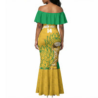 Custom South Africa Soccer Mermaid Dress 2026 Bafana Bafana Go Boys Protea LT14