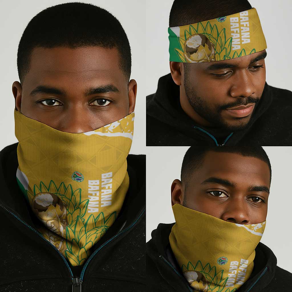 South Africa Soccer Neck Gaiter 2026 Bafana Bafana Go Boys Protea - Wonder Print Shop