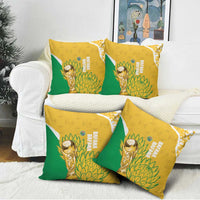 South Africa Soccer Pillow Cover 2026 Bafana Bafana Go Boys Protea - Wonder Print Shop