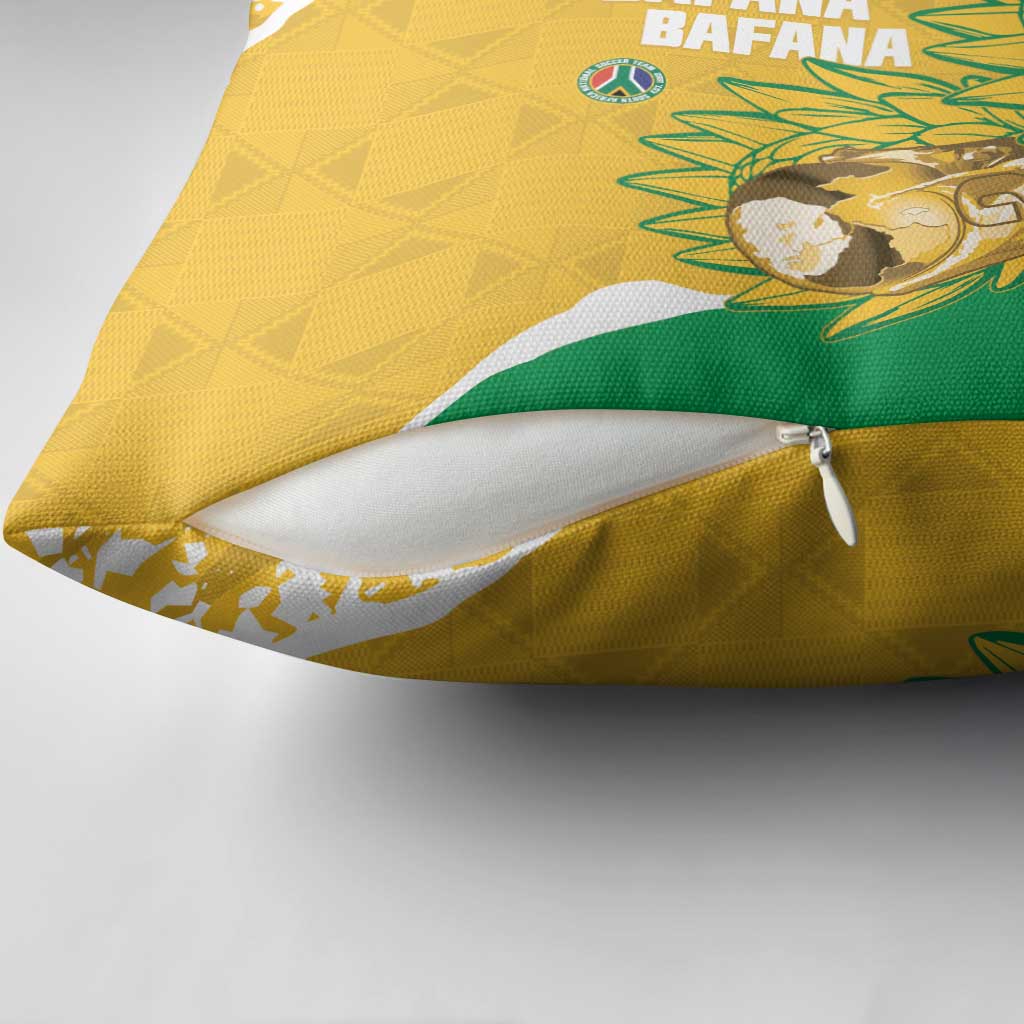 South Africa Soccer Pillow Cover 2026 Bafana Bafana Go Boys Protea - Wonder Print Shop