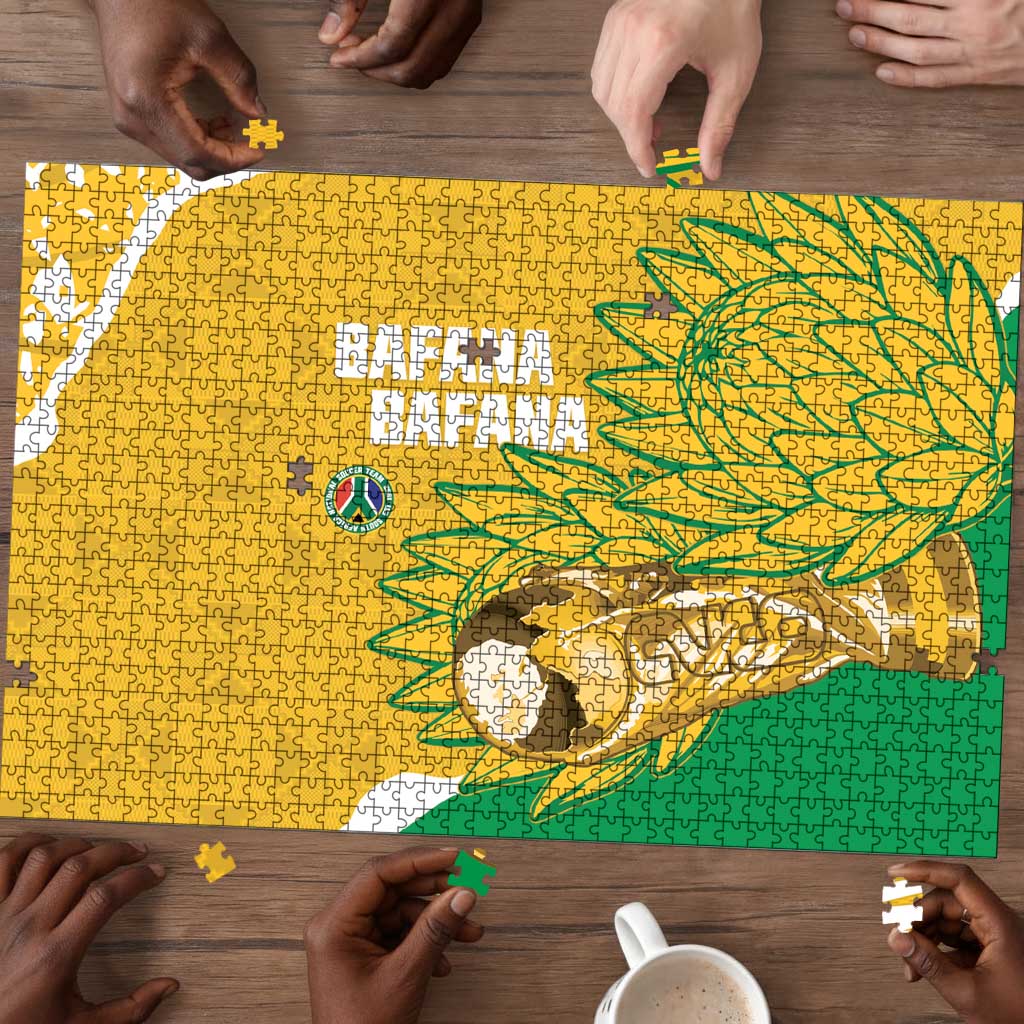 South Africa Soccer Puzzle 2026 Bafana Bafana Go Boys Protea - Wonder Print Shop