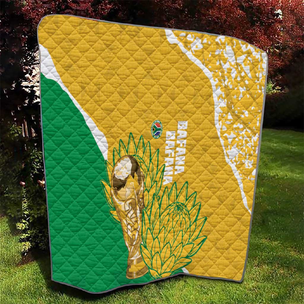 South Africa Soccer Quilt 2026 Bafana Bafana Go Boys Protea - Wonder Print Shop