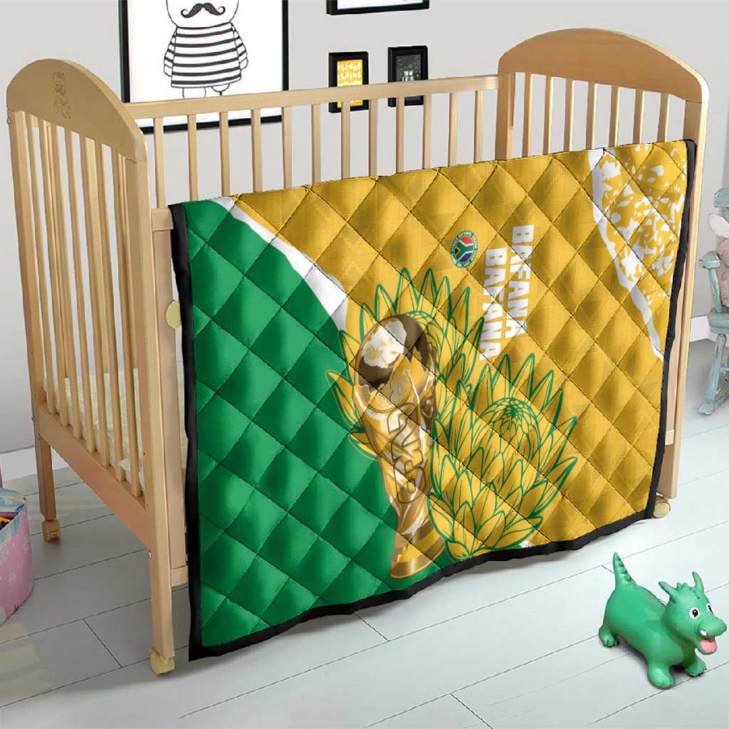 South Africa Soccer Quilt 2026 Bafana Bafana Go Boys Protea - Wonder Print Shop