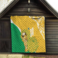 South Africa Soccer Quilt 2026 Bafana Bafana Go Boys Protea - Wonder Print Shop