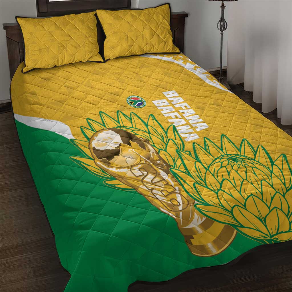South Africa Soccer Quilt Bed Set 2026 Bafana Bafana Go Boys Protea - Wonder Print Shop