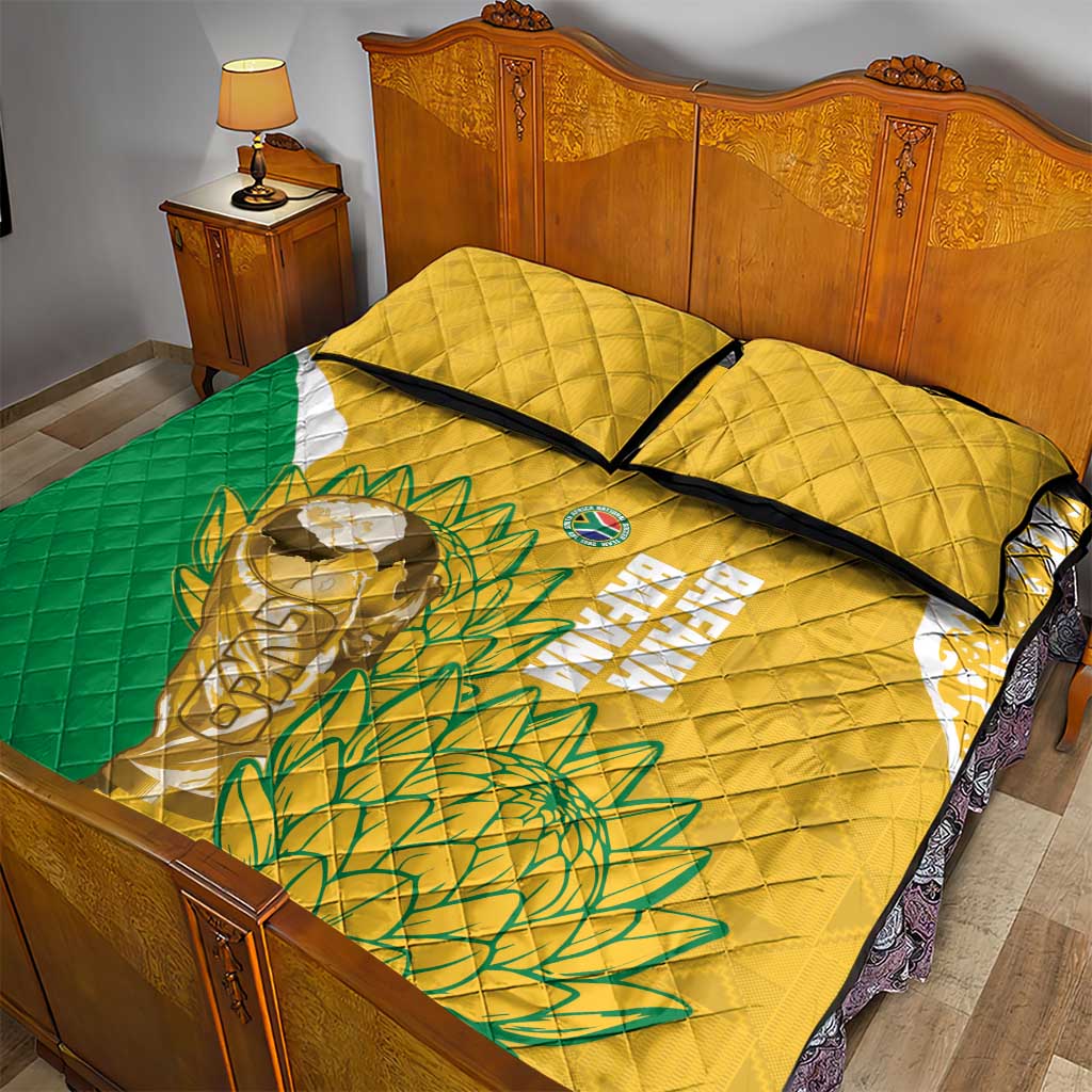 South Africa Soccer Quilt Bed Set 2026 Bafana Bafana Go Boys Protea - Wonder Print Shop