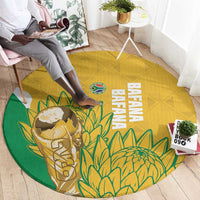 South Africa Soccer Round Carpet 2026 Bafana Bafana Go Boys Protea - Wonder Print Shop