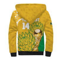 Custom South Africa Soccer Sherpa Hoodie 2026 Bafana Bafana Go Boys Protea - Wonder Print Shop