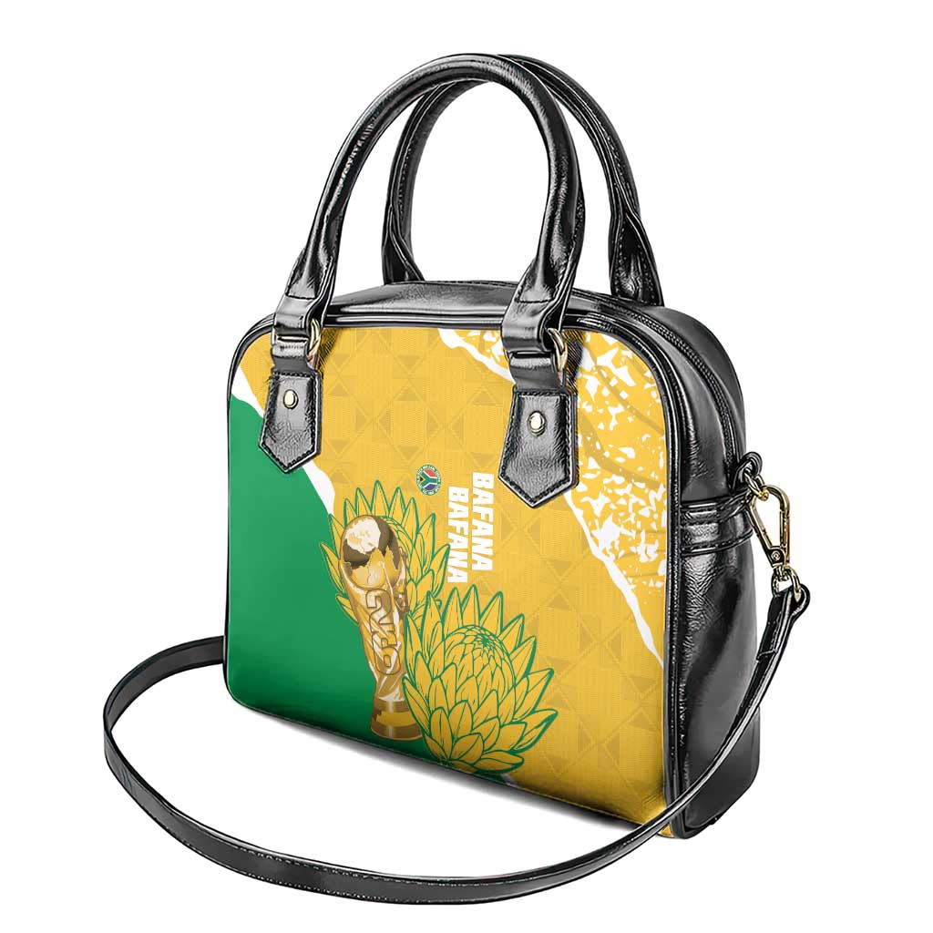 South Africa Soccer Shoulder Handbag 2026 Bafana Bafana Go Boys Protea - Wonder Print Shop