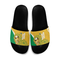 South Africa Soccer Slide Sandals 2026 Bafana Bafana Go Boys Protea - Wonder Print Shop