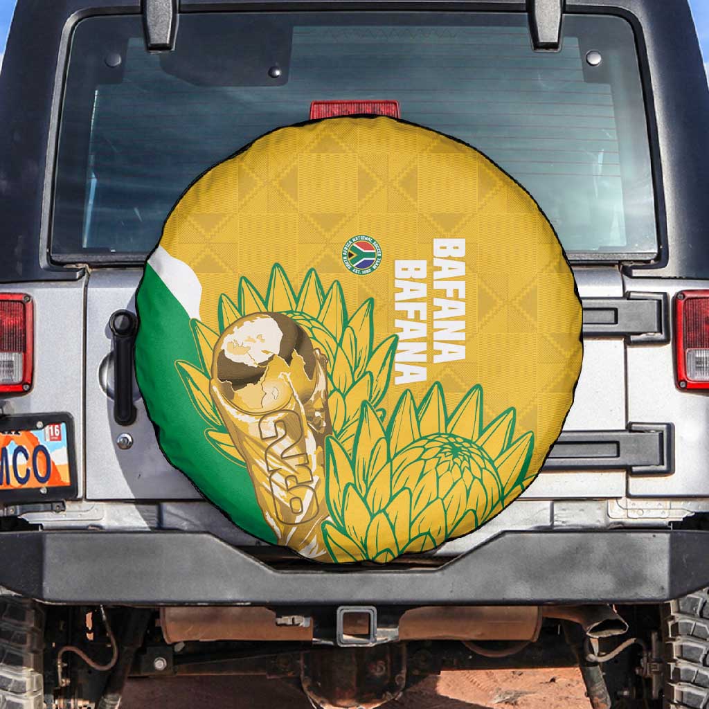 South Africa Soccer Spare Tire Cover 2026 Bafana Bafana Go Boys Protea - Wonder Print Shop