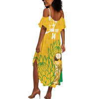Custom South Africa Soccer Summer Maxi Dress 2026 Bafana Bafana Go Boys Protea LT14