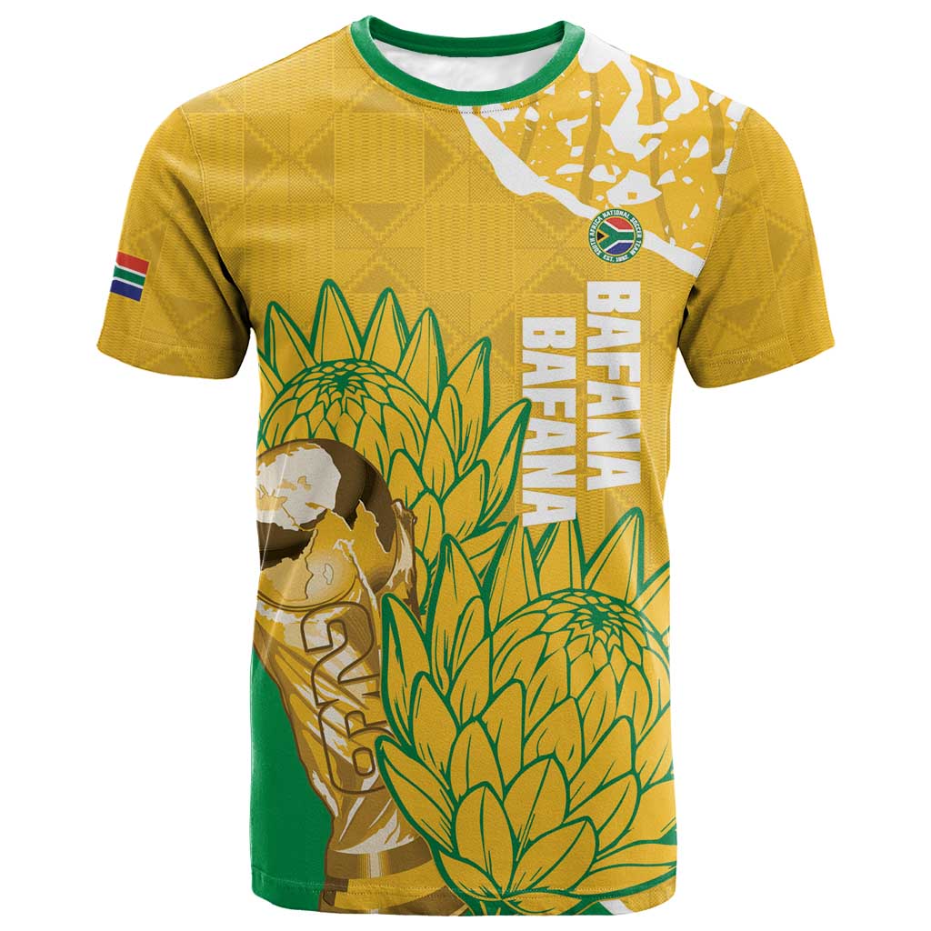 Custom South Africa Soccer T shirt 2026 Bafana Bafana Go Boys Protea LT14