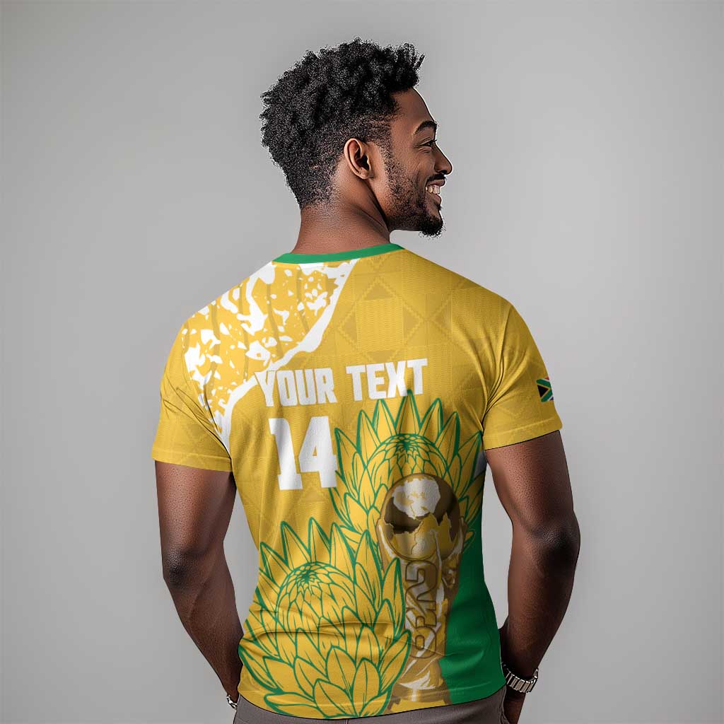 Custom South Africa Soccer T shirt 2026 Bafana Bafana Go Boys Protea LT14
