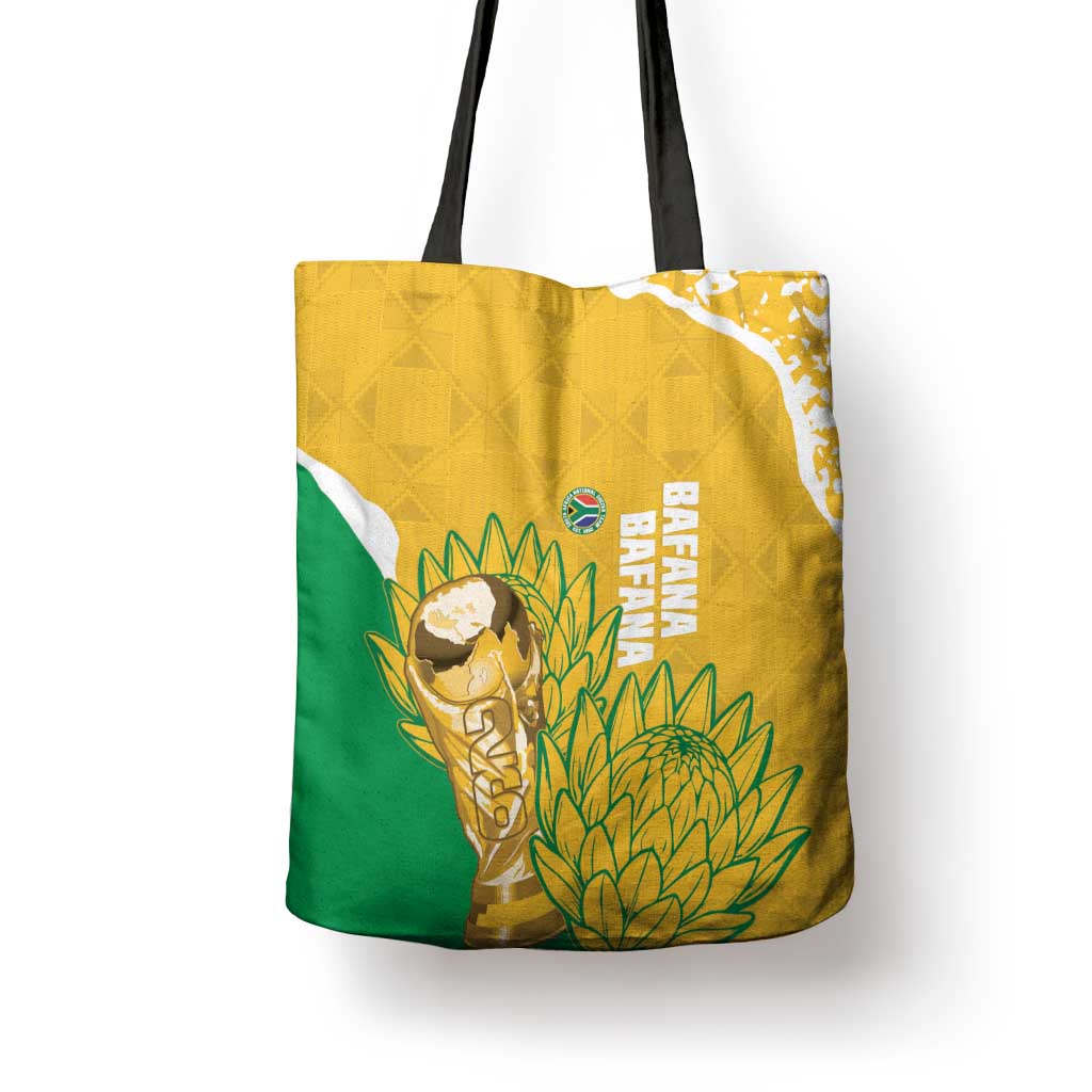 South Africa Soccer Tote Bag 2026 Bafana Bafana Go Boys Protea - Wonder Print Shop