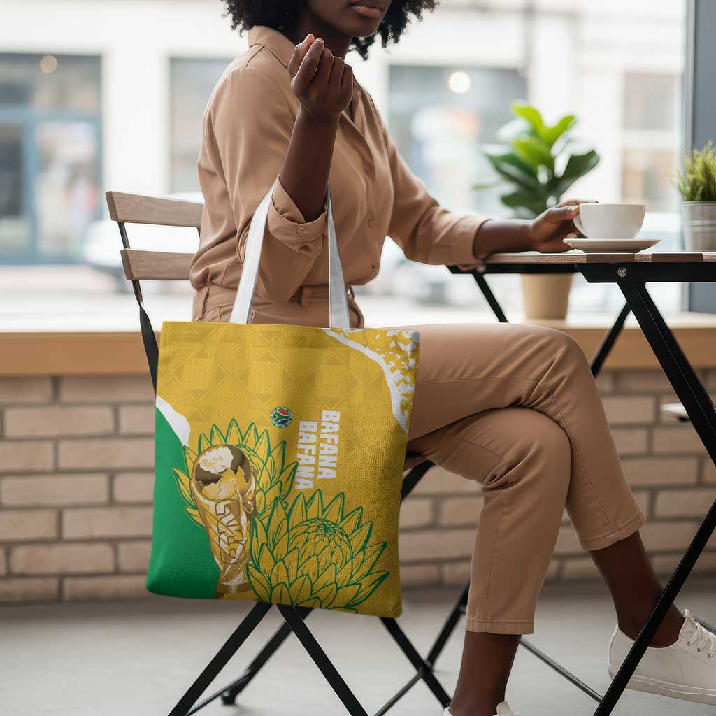 South Africa Soccer Tote Bag 2026 Bafana Bafana Go Boys Protea - Wonder Print Shop