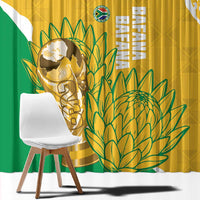South Africa Soccer Window Curtain 2026 Bafana Bafana Go Boys Protea - Wonder Print Shop