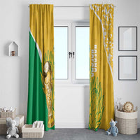 South Africa Soccer Window Curtain 2026 Bafana Bafana Go Boys Protea - Wonder Print Shop