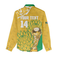 Custom South Africa Soccer Women Casual Shirt 2026 Bafana Bafana Go Boys Protea - Wonder Print Shop
