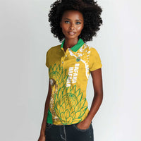 Custom South Africa Soccer Women Polo Shirt 2026 Bafana Bafana Go Boys Protea LT14