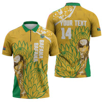 Custom South Africa Soccer Zipper Polo Shirt 2026 Bafana Bafana Go Boys Protea - Wonder Print Shop