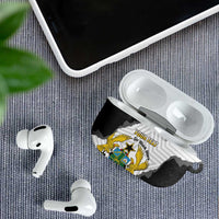 Custom Ghana Football AirPods Case 2026 Go Black Stars Black Adinkra Pattern - Wonder Print Shop