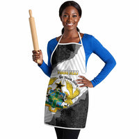 Custom Ghana Football Apron 2026 Go Black Stars Black Adinkra Pattern - Wonder Print Shop