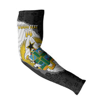 Custom Ghana Football Arm Sleeves 2026 Go Black Stars Black Adinkra Pattern - Wonder Print Shop