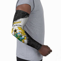 Custom Ghana Football Arm Sleeves 2026 Go Black Stars Black Adinkra Pattern - Wonder Print Shop