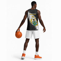 Custom Ghana Football Basketball Jersey 2026 Go Black Stars Black Adinkra Pattern - Wonder Print Shop