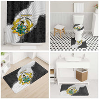 Custom Ghana Football Bathroom Set 2026 Go Black Stars Black Adinkra Pattern - Wonder Print Shop