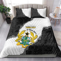Custom Ghana Football Bedding Set 2026 Go Black Stars Black Adinkra Pattern - Wonder Print Shop